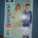 Sewing Pattern Butterick 4006 Pajamas for boys and girls Size 7 8 10