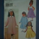Sewing Pattern Butterick Girls' size 4 5 6 dress and coat.  Sweet