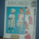 Sewing  Pattern McCall's 3270 Toddler's jumper, top, capri pants and hand Size 1-4