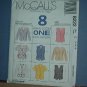 Sewing Pattern McCall's 8222 Top, Fitted, Jackets and Vests, Size 14-16-18