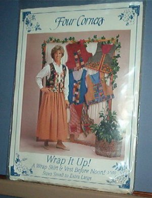 Sewing Pattern Four Corners Wrap it Up! vests and skirt Size small through large