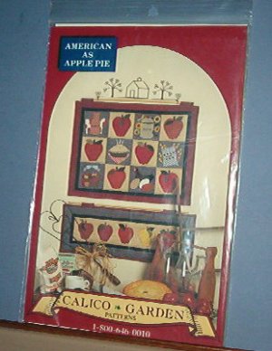 Sewing Pattern American as Apple Pie by Calico Garden 25 X 19.5 and 27 X 10