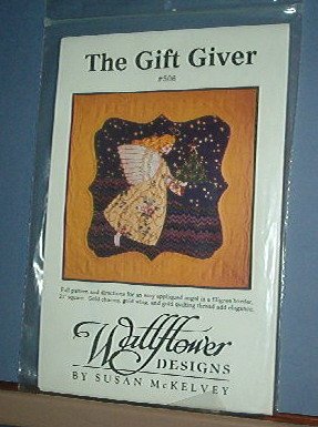 Sewing Pattern Wallflower Designs Susan McKelvey 21" sq. full pattern with all the fabric.
