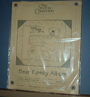 Sewing Pattern The Stitch Connection Bear Family Album QQSC-12 with fabric included.