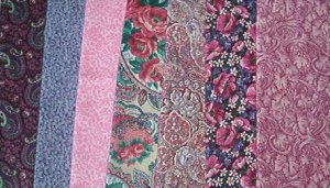 Sewing Fabric - Quilting Pieces  - 7 each - small prints