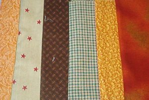 Sewing Fabric - Quilting Pieces  - 6 each - Plaid, stars, small prints