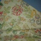 Sewing Fabric  No. 273 Beige with red flowers and leaves