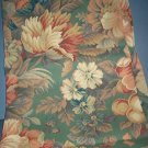 Sewing Fabric No. 278 Upholstery beige with huge flowers and green background