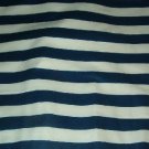 Sewing Fabric No. 279 Drapery or upholstery Navy and white stripe 3/4" wide