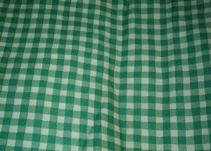 Sewing Fabric No. 287 Cotton Decorator Fabric Green checked