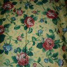 Sewing Fabric No. 284 Cotton Decorator Yellow with red roses, pretty.