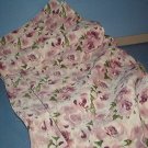 Sewing Fabric No. 292 Soft pink with roses and green stems...Pretty