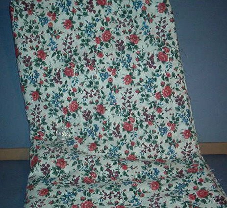 Sewing Fabric Cotton No 303 Pretty roses on white background