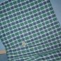 Sewing Fabric Cotton No. 306 1" plaid with green, white and navy