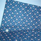 Sewing Fabric Cotton No 317 Small pink flowers on navy