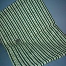 Sewing Fabric Cotton No 320 Stripe with roses, black 1/4" stripe
