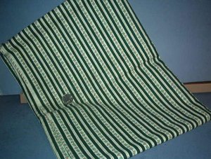Sewing Fabric Cotton No 320 Stripe with roses, black 1/4" stripe