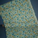 Sewing Fabric Cotton No 326 Yellow and Blue small flowers on white