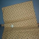 Sewing Fabric Cotton No 324 small roses on dark beige background
