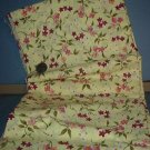 Sewing Fabric Cotton No 332 Pale green with bright orange flowers