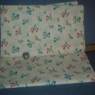 Sewing Fabric Cotton No 333 White with springs of flowers