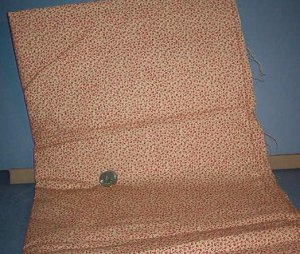 Sewing Fabric Cotton No 334 Tiny rosebuds on taupe