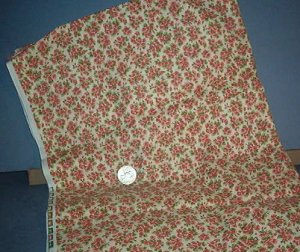 Sewing Fabric Cotton No 335 Bouquets for roses on beige