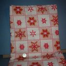 Sewing Fabric Cotton No 339  Snowflakes 3" square