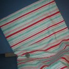 Sewing Fabric Cotton No 340 Stripe red and green on white