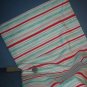 Sewing Fabric Cotton No 340 Stripe red and green on white