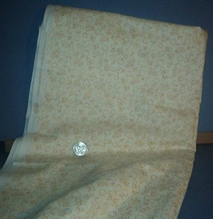 Sewing Fabric Cotton No 344  off white with fruit (small)
