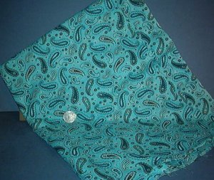 Sewing Fabric Cotton No 345 dark blue design on light blue back ground