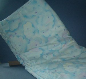 Sewing Fabric  No 360 - Clouds & Stars Heavy flannel