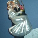 Christmas decoration - Just Married ornament  - 6" inches tall