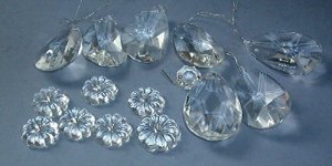 Christmas decoration - Beautiful class ornaments - 7 each, 2 inches long