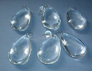 Christmas decoration - Beautiful class ornaments - 6 each, 2 inches long