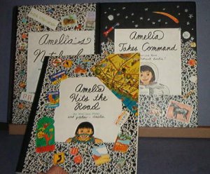 Books - 3 Amelia Books: Notebook, Takes Command and Hits the Road By Marissa Moss