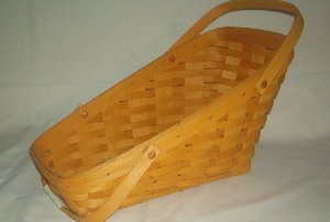 Basket - Longaberger - Slanted Fruit & Vegetable - 12 X6X3 X9" -  Excellent