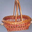 Basket - Beaded Basket with strong handle - 12X11X4" 12" high.  Very Strong and Pretty