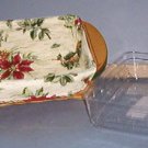 Basket - small Holliday Helper - 8 X 5 X 2" w/ liner & protector...Christmas ..Longaberger..Sweet