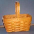 Basket - Small Warm weave - 9X7X6" ridged handle -  Longaberger - Very nice