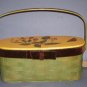 Basket - Purse - Lined - key ring to match - 9.5X 4  X 4" Hand made.  Very Sweet