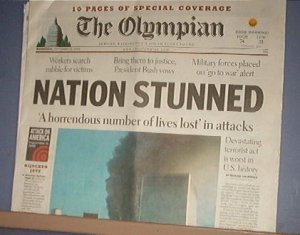 Newspaper - Olympian Special Issue Nation Stunned - September 11 - Excellent Shape