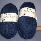 Yarn - 7 oz two skeens deep navy 100% wool - Great for socks !