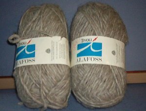 Yarn - 5 oz two skeens medium gray 100% wool - Great for socks !