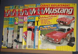Magazine -Mustang Monthly  -January - April &  September - December, 1986