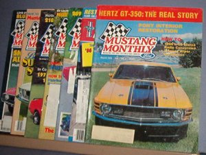 Magazine -Mustang Monthly  - March, June, August, September -December 1984