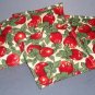 Four Coasters - Apples & leaves - cloth, filled with spices, very nice.