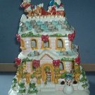 Tea Light House - Santa arrival on Xman night - Avon - 10"X6.5"X5" Beautiful