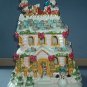 Tea Light House - Santa arrival on Xman night - Avon - 10"X6.5"X5" Beautiful